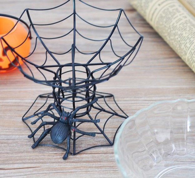 风雷铁艺 · 万圣节创意蜘蛛网果盘
