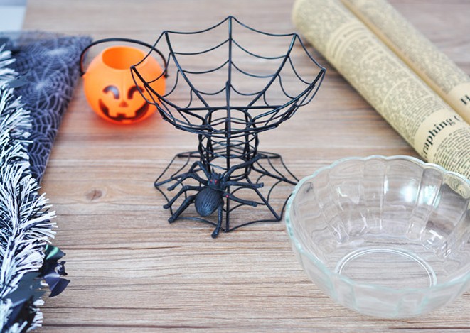 风雷铁艺 · 万圣节创意蜘蛛网果盘