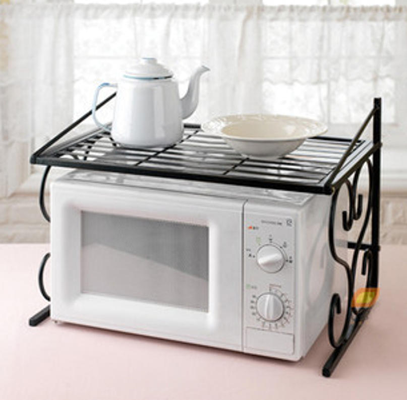 风雷铁艺 古典卷纹微波炉架