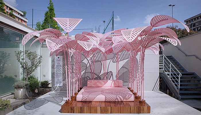 风雷铁艺“漠海椰踪”系列铁艺大床