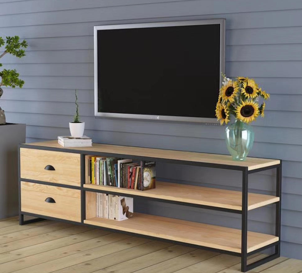 风雷铁艺 格构·砺木系列 铁艺电视柜