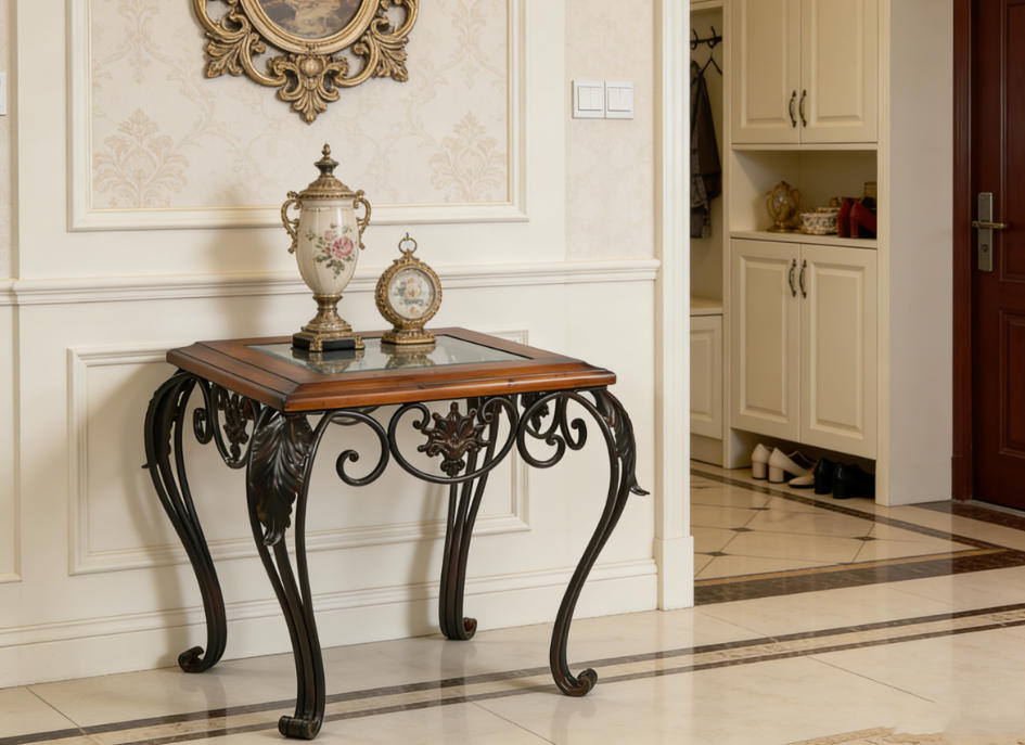 风雷铁艺复古方几