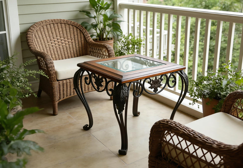 风雷铁艺复古方几